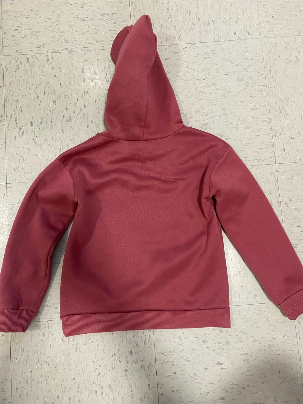 Disney Rose Pink Girls' Minnie Hooded Sweatshirt size 6y 6t girl